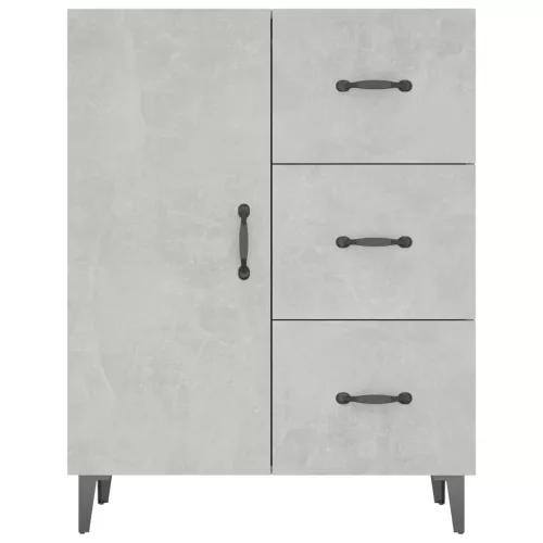  betonszürke szerelt fa tálalószekrény 69,5 x 34 x 90 cm