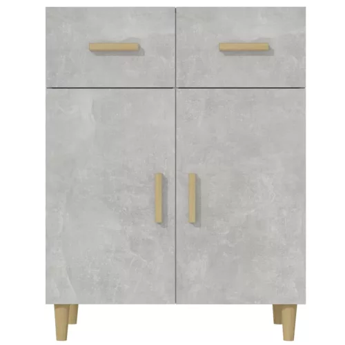  betonszürke szerelt fa tálalóasztal 69,5 x 34 x 89 cm