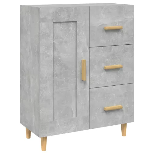  betonszürke szerelt fa tálalószekrény 69,5 x 34 x 90 cm