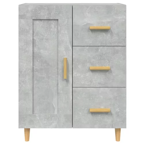  betonszürke szerelt fa tálalószekrény 69,5 x 34 x 90 cm