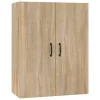  sonoma tölgy színű szerelt fa függőszekrény 69,5 x 34 x 90 cm