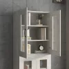  betonszürke függő faliszekrény 69,5 x 34 x 90 cm