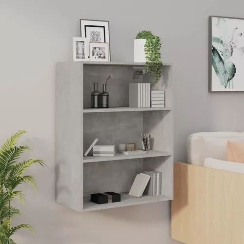  betonszürke függő faliszekrény 69,5 x 32,5 x 90 cm