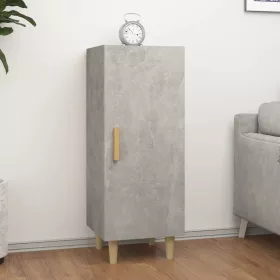  betonszürke szerelt fa tálalószekrény 34,5 x 34 x 90 cm