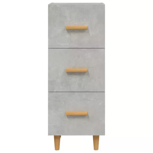  betonszürke szerelt fa tálalószekrény 34,5 x 34 x 90 cm