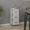  betonszürke szerelt fa tálalószekrény 34,5 x 34 x 90 cm
