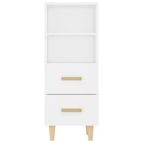  fehér szerelt fa tálalóasztal 34,5 x 34 x 90 cm