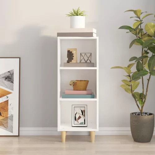  fehér szerelt fa tálalóasztal 34,5 x 32,5 x 90 cm