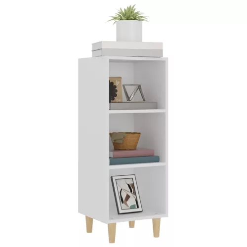  fehér szerelt fa tálalóasztal 34,5 x 32,5 x 90 cm