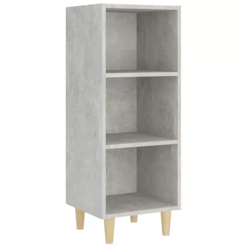  betonszürke szerelt fa tálalószekrény 34,5 x 32,5 x 90 cm
