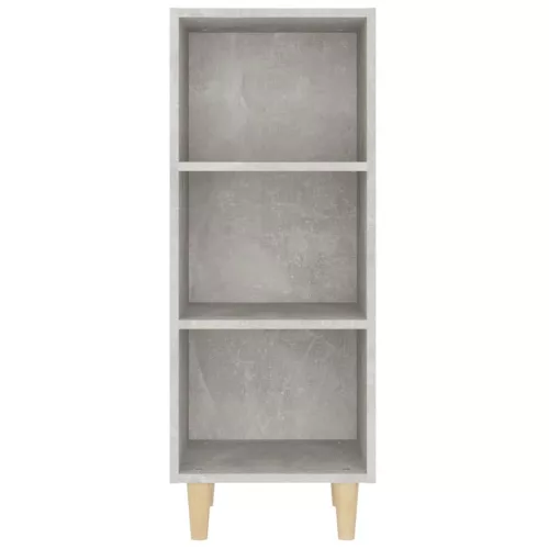  betonszürke szerelt fa tálalószekrény 34,5 x 32,5 x 90 cm