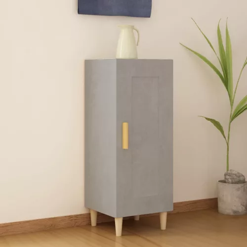  betonszürke szerelt fa tálalószekrény 34,5 x 34 x 90 cm