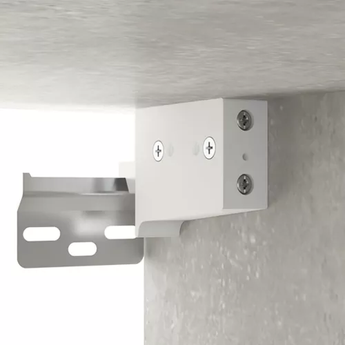  betonszürke szerelt fa függőszekrény 35 x 34 x 90 cm