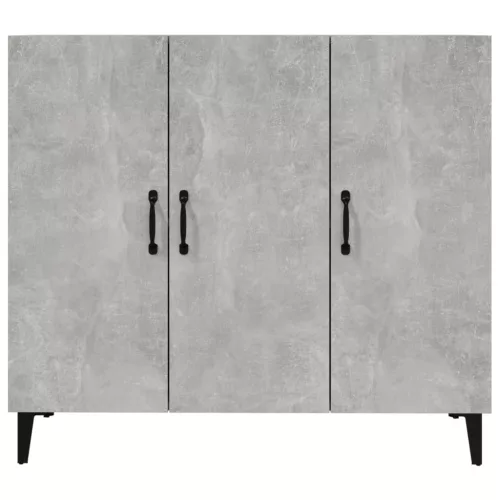  betonszürke szerelt fa tálalószekrény 90 x 34 x 80 cm