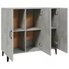  betonszürke szerelt fa tálalószekrény 90 x 34 x 80 cm