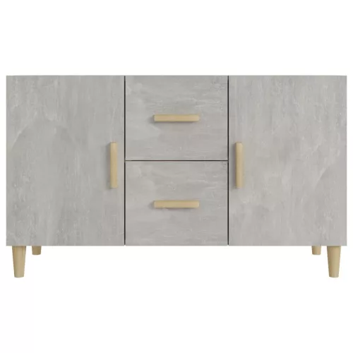  betonszürke szerelt fa tálalószekrény 100 x 36 x 60 cm