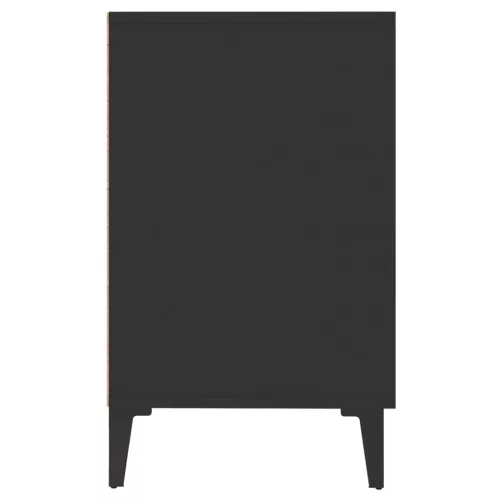  fekete szerelt fa tálalószekrény 100 x 36 x 60 cm