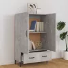  betonszürke szerelt fa magasszekrény 70 x 31 x 115 cm