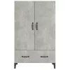  betonszürke szerelt fa magasszekrény 70 x 31 x 115 cm