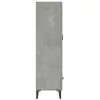  betonszürke szerelt fa magasszekrény 70 x 31 x 115 cm