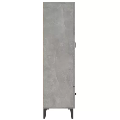  betonszürke szerelt fa magasszekrény 70 x 31 x 115 cm