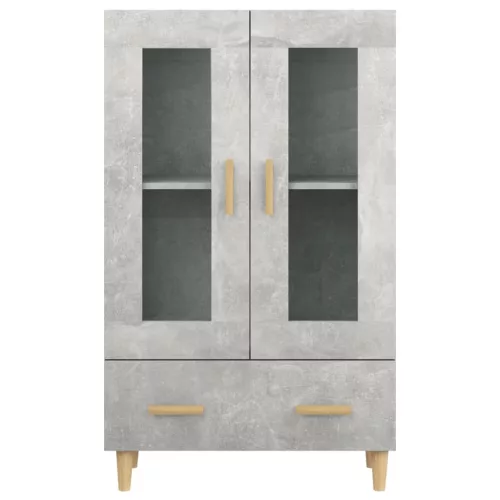  betonszürke szerelt fa magasszekrény 70 x 31 x 115 cm