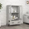  betonszürke szerelt fa magasszekrény 70 x 31 x 115 cm