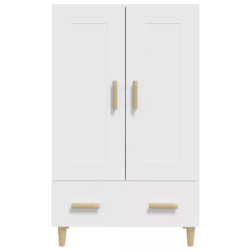  fehér szerelt fa magasszekrény 70 x 31 x 115 cm