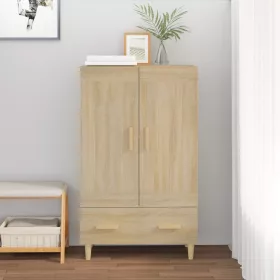    sonoma-tölgyszínű szerelt fa magasszekrény 70 x 31 x 115 cm