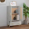  betonszürke szerelt fa magasszekrény 70 x 31 x 115 cm