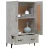  betonszürke szerelt fa magasszekrény 70 x 31 x 115 cm