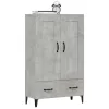  betonszürke szerelt fa magasszekrény 70 x 31 x 115 cm