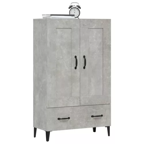  betonszürke szerelt fa magasszekrény 70 x 31 x 115 cm