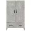  betonszürke szerelt fa magasszekrény 70 x 31 x 115 cm