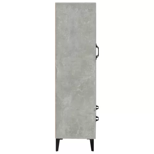  betonszürke szerelt fa magasszekrény 70 x 31 x 115 cm