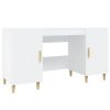  fehér szerelt fa íróasztal 140 x 50 x 75 cm