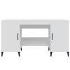  fehér szerelt fa íróasztal 140 x 50 x 75 cm