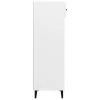  fehér szerelt fa cipőszekrény 60 x 35 x 105 cm