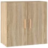  sonoma tölgy színű szerelt fa faliszekrény 60 x 30 x 60 cm