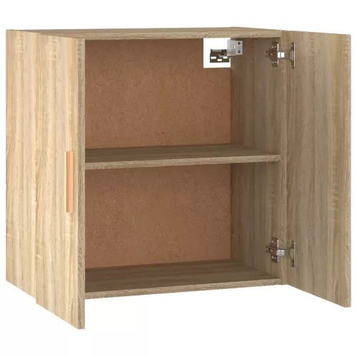  sonoma tölgy színű szerelt fa faliszekrény 60 x 30 x 60 cm