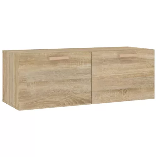  sonoma tölgy színű szerelt fa faliszekrény 100 x 36,5 x 35 cm