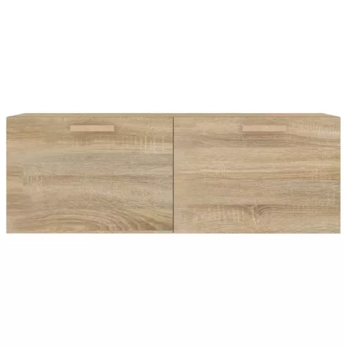  sonoma tölgy színű szerelt fa faliszekrény 100 x 36,5 x 35 cm