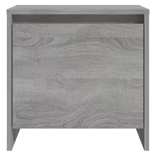  2 db szürke sonoma színű szerelt fa éjjeliszekrény 45x34x44,5cm
