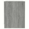  2 db szürke sonoma színű szerelt fa éjjeliszekrény 45x34x44,5cm