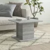  szürke sonoma színű szerelt fa dohányzóasztal 55,5x55,5x40 cm