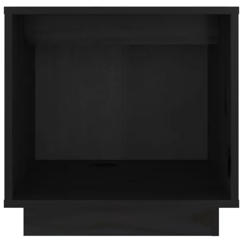  2 darab fekete tömör fenyőfa éjjeliszekrény 40 x 30 x 40 cm