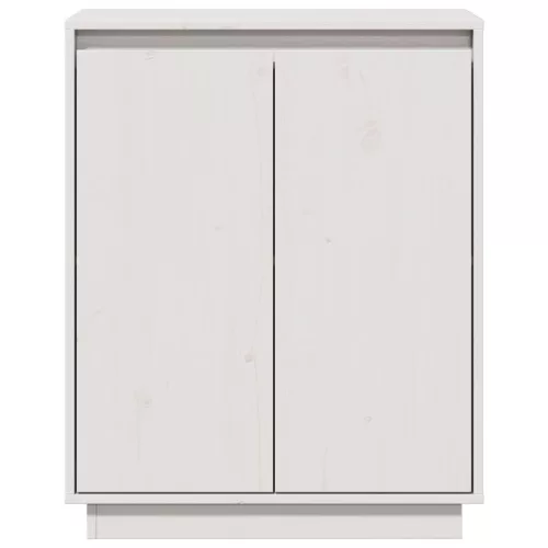  fehér tömör fenyőfa tálalószekrény 60 x 34 x 75 cm