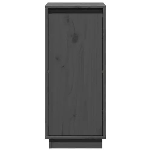  2 db szürke tömör fenyőfa tálalószekrény 31,5 x 34 x 75 cm