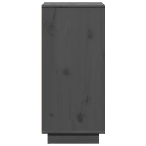  2 db szürke tömör fenyőfa tálalószekrény 31,5 x 34 x 75 cm