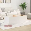 fehér tömör fenyőfa dohányzóasztal 100x50x35 cm